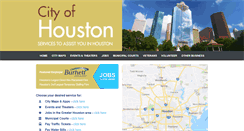 Desktop Screenshot of cityofhouston.com
